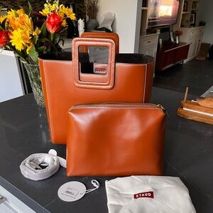 Staud Shirley leather handbag